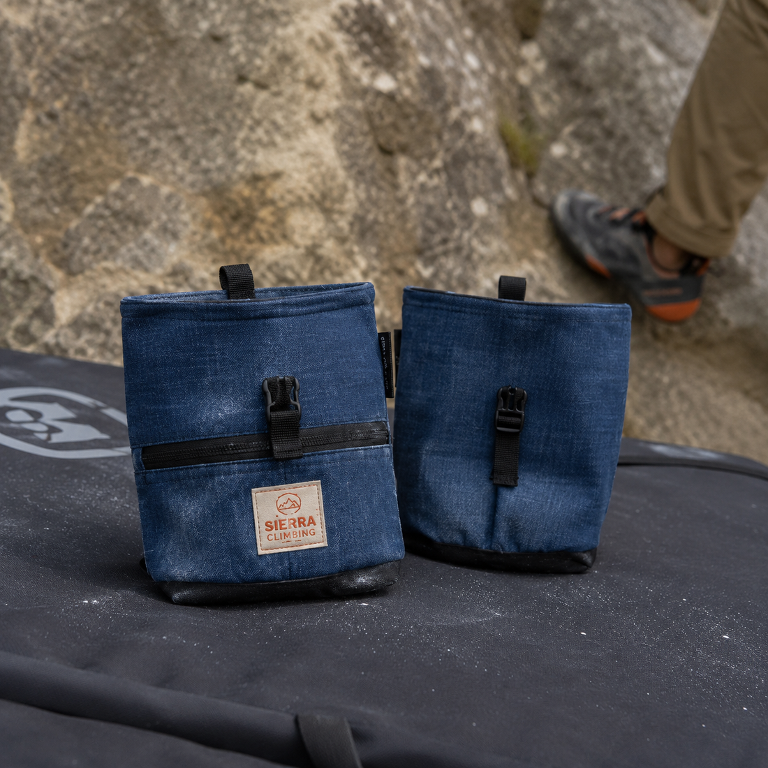 Chalk Bag Franken Bucket RECYCLED JEANS